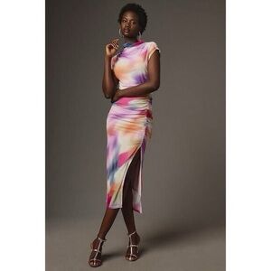 Anthropologie Midi Dress with Side Slit
